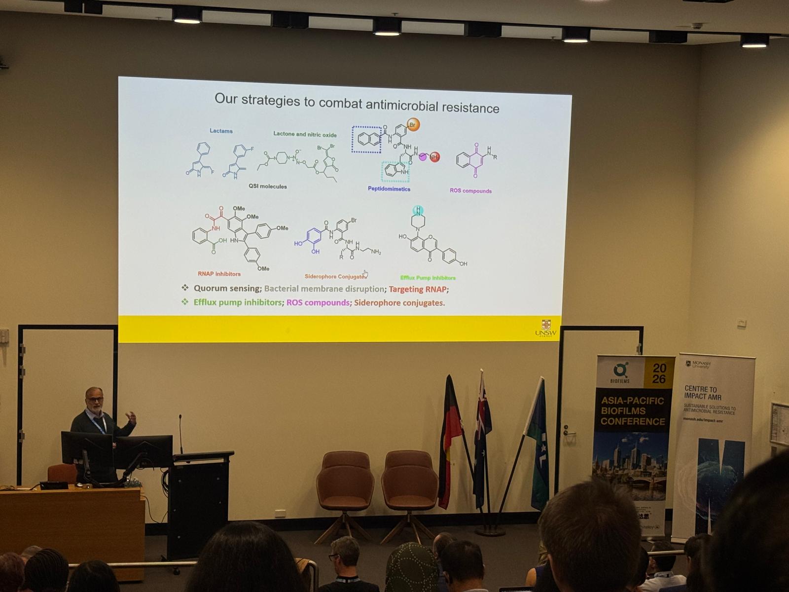 Professor Naresh Kumar at Asia-Pacific Biofilms 2026