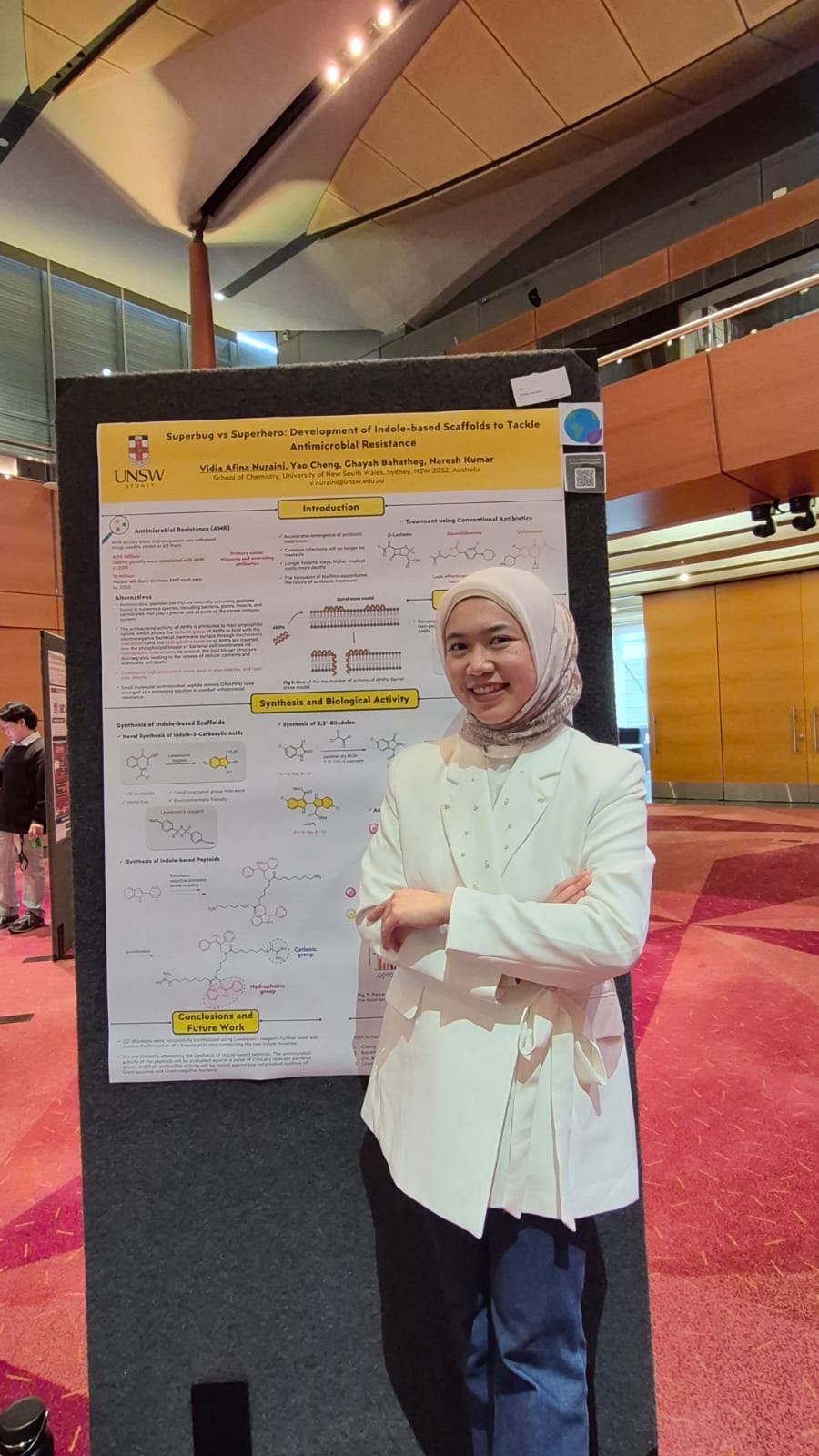 Vidi Nuraini at the Poster Competition, UNSW Science 2026 Postgraduate Research Showcase