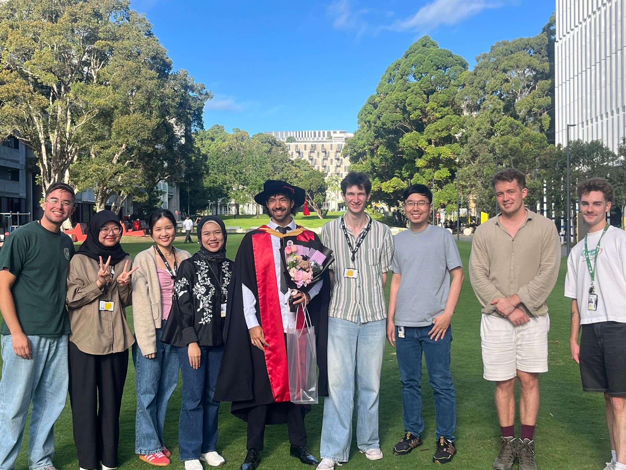 Graduation celebration photo